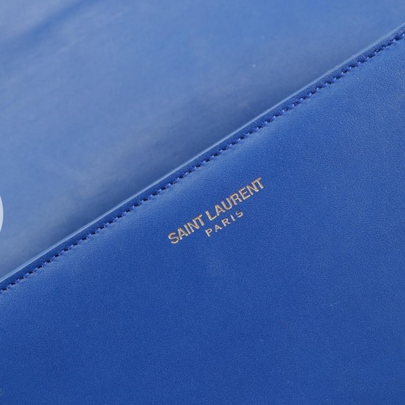 Saint Laurent Small Universite Crossbody Bag in Blue Leather - Picture 3 of 14